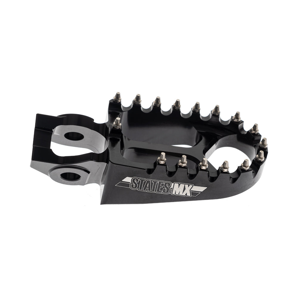 STATES MX S2 ALLOY OFF ROAD FOOTPEGS - KTM/HUSQVARNA (FITS 2016 MODELS ON) - BLACK