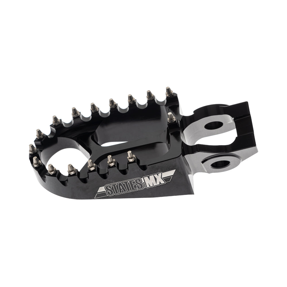 STATES MX S2 ALLOY OFF ROAD FOOTPEGS - KTM/HUSQVARNA (FITS 2016 MODELS ON) - BLACK