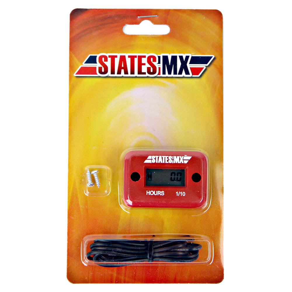 STATES MX HOUR METER - RED