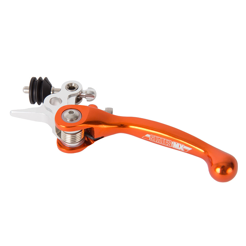 STATES MX CLUTCH LEVER - STD FLEX - KTM - ORANGE (FORMULA MASTER CYLINDER)