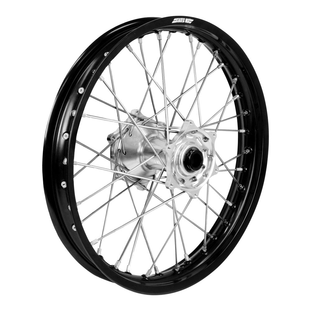 STATES MX REAR WHEEL 18 X 2.15 HONDA CRF250R/450R 13 ON - BLACK/SILVER