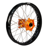 STATES MX REAR WHEEL 19 x 2.15 KTM SX/SX-F 02-22 - BLACK/ORANGE/SILVER