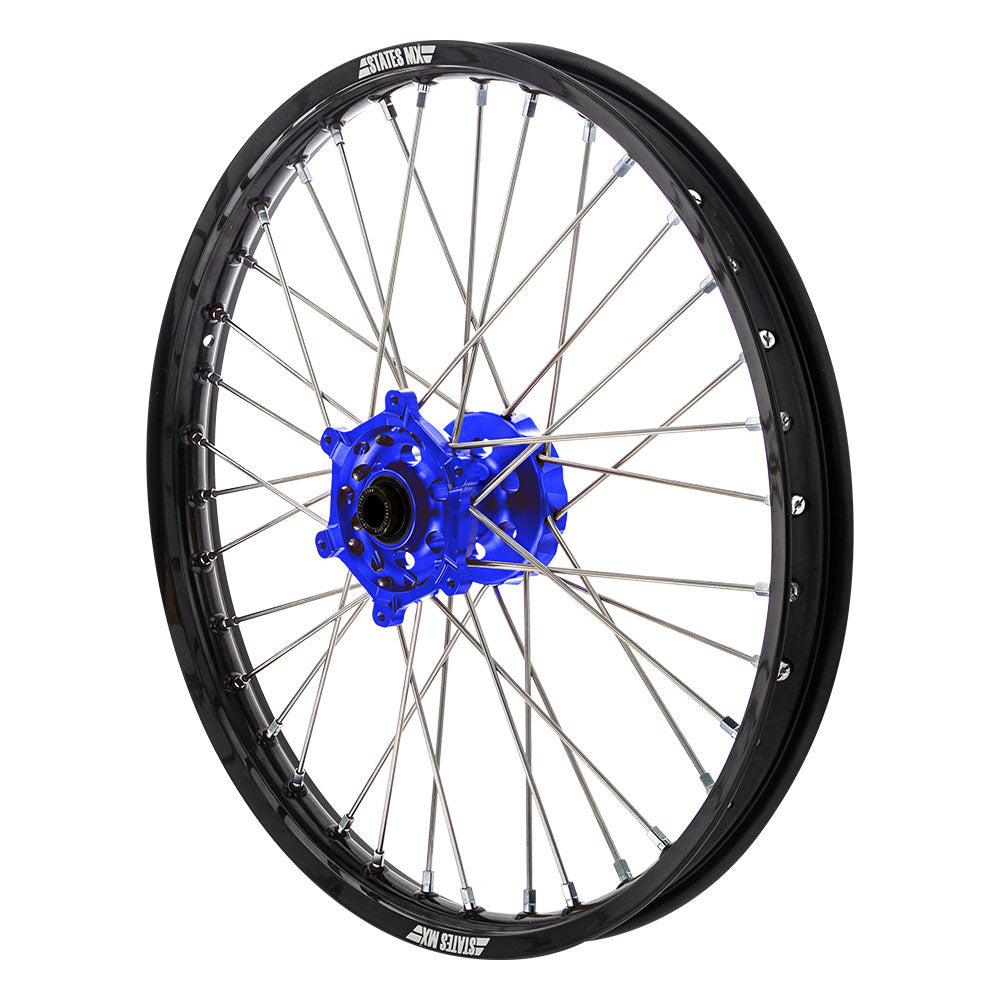 STATES MX FRONT WHEEL 21 X 1.6 YAMAHA YZF 03-22 - BLACK/BLUE