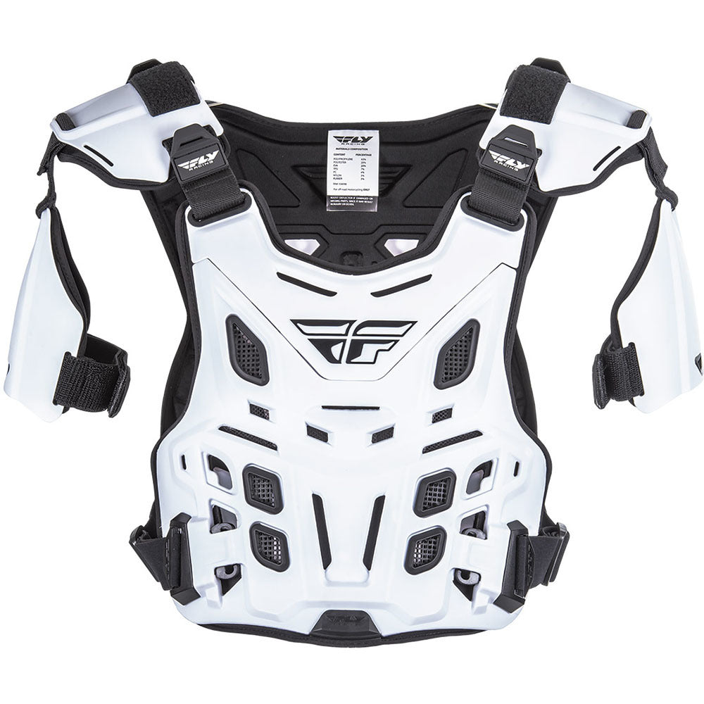 Fly Racing Revel Offroad Roost Adult Guard - White