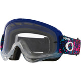 Oakley O Frame Troy Lee Designs Tessell Blue Goggles - Clear Lens