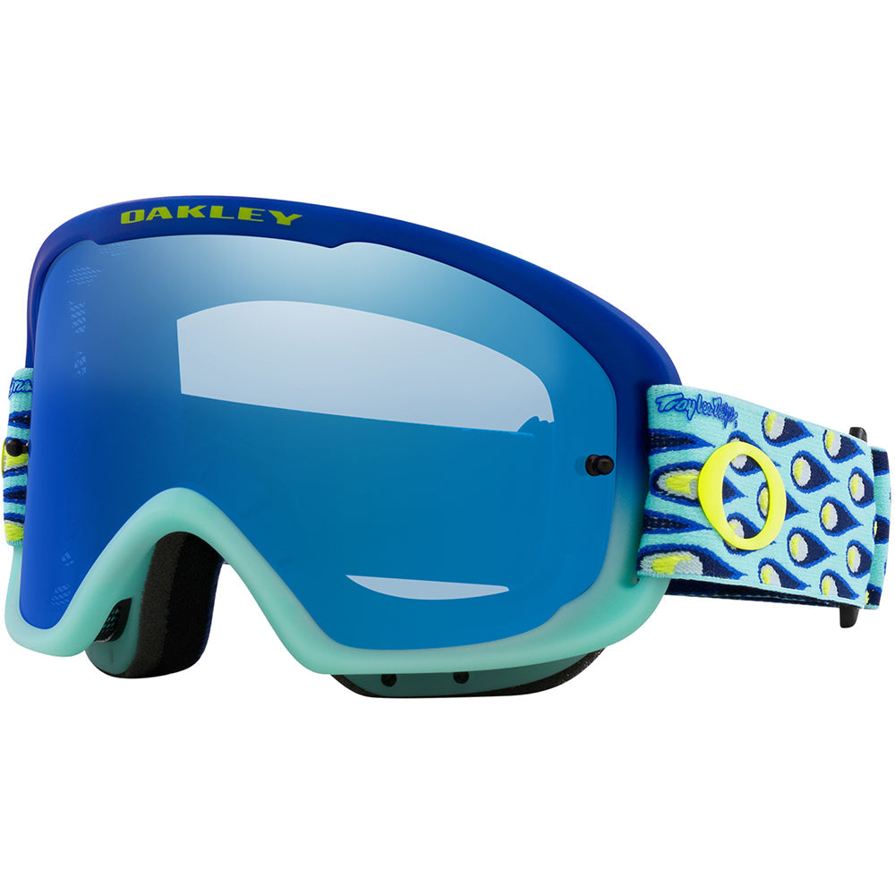 Oakley O Frame 2.0 Pro MTB TLD Speed Bubbles Blue Strap Goggles With Black Ice Lens