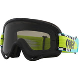 Oakley O Frame Teal Checks Goggles With Dark Grey Lens