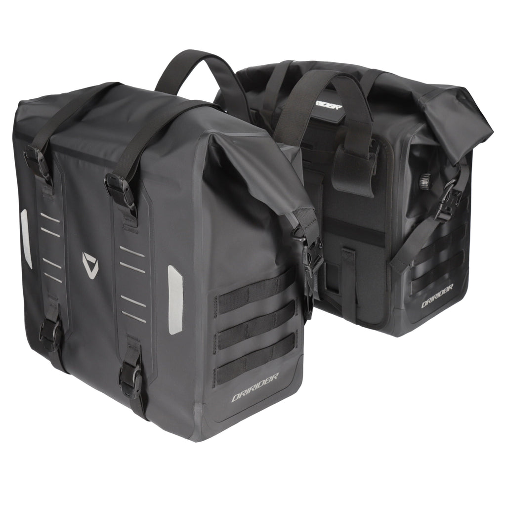 Dririder Everest Side Bag - 34L - Pair - Carbon Black - View 1 | Everest Motorcycles