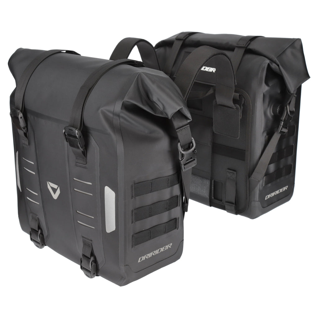 Dririder Everest Side Bag - 28L - Pair - Carbon Black - View 1 | Everest Motorcycles