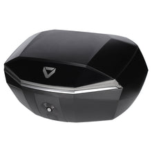 Load image into Gallery viewer, Dririder Shield Luxe Large Top Case - 48L - Black/Silver - View 1 | Everest Motorcycles