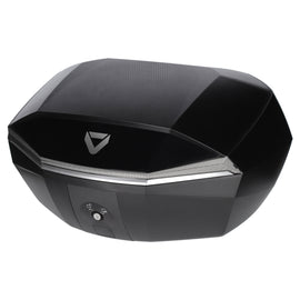 Dririder Shield Luxe Large Top Case - 48L - Black/Silver - View 1 | Everest Motorcycles