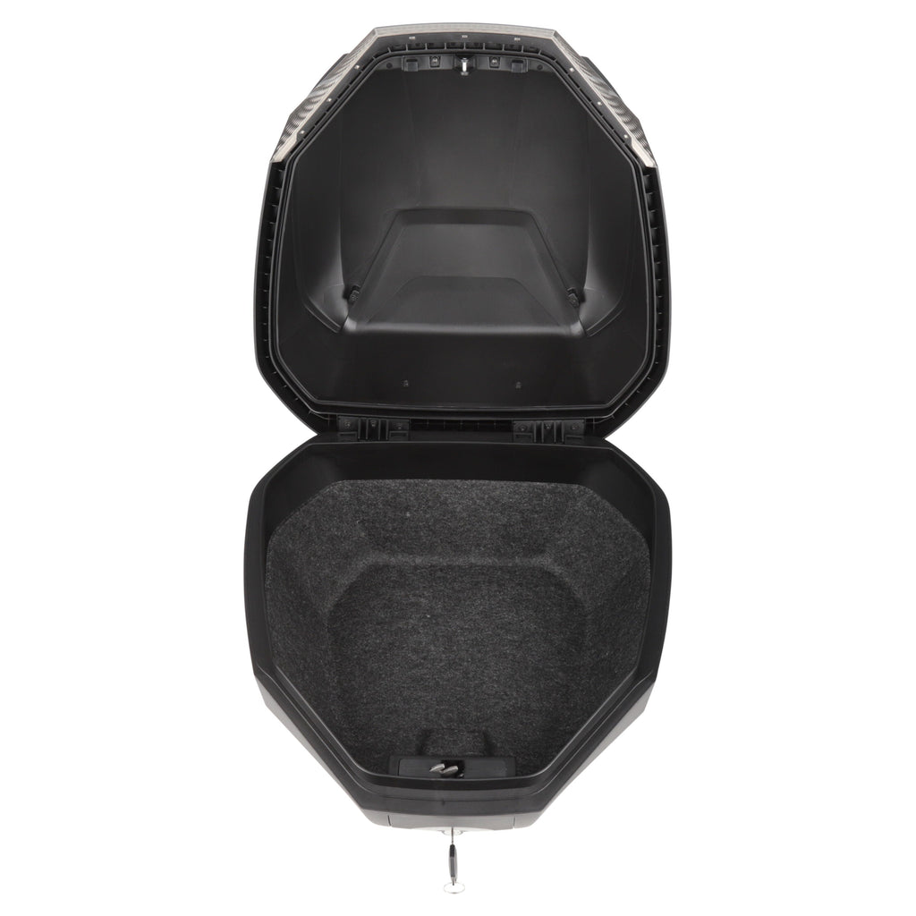 Dririder Shield Luxe Small Top Case - 35L - Black/Silver - View 2 | Everest Motorcycles