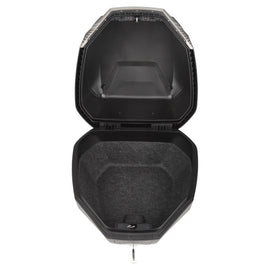 Dririder Shield Luxe Small Top Case - 35L - Black/Silver - View 2 | Everest Motorcycles
