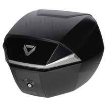 Load image into Gallery viewer, Dririder Shield Luxe Small Top Case - 35L - Black/Silver - View 1 | Everest Motorcycles