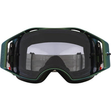 Load image into Gallery viewer, Oakley Airbrake MTB Black Green Colourshift Goggles With Light Grey Lens