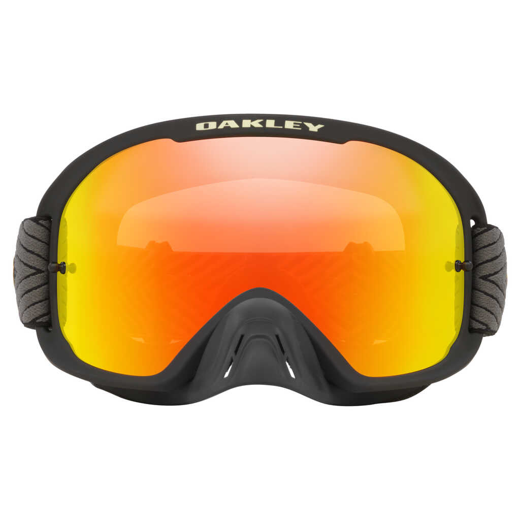 Oakley O Frame 2.0 Pro Team Black Goggles With Fire Lens
