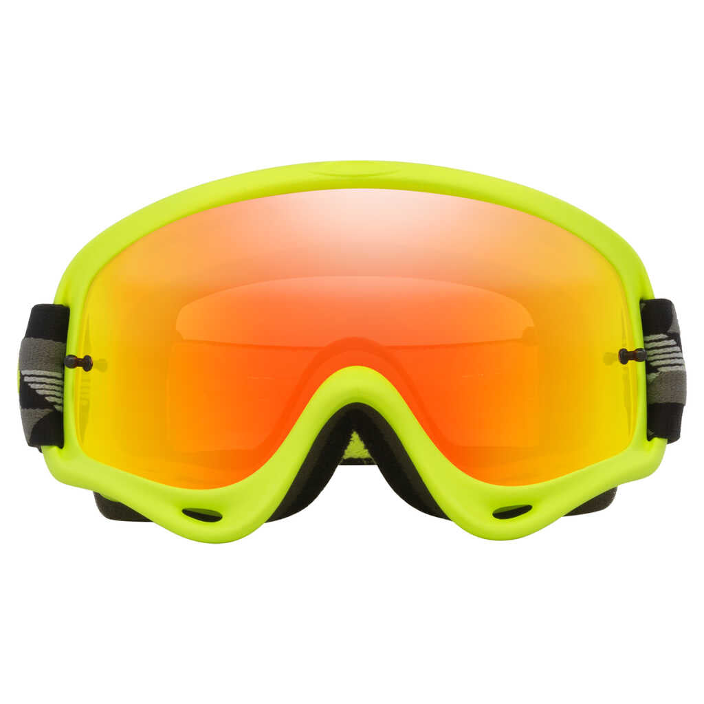 Oakley O-Frame Black Empire Googles With Fire Iridium Lens