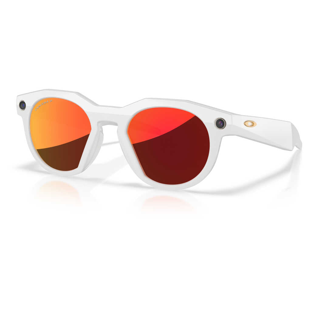 Oakley Meta HSTN Sunglasses With Prizm Ruby Lens - Warm Grey