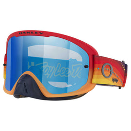 Oakley O-Frame 2.0 Pro MX TLD Red/Orange Goggles With Black Ice Iridium Lens