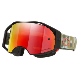 Oakley Airbrake MTB Green Camo Goggles With Prizm Trail Torch Lens