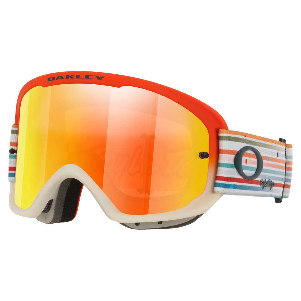 Oakley O-Frame 2.0 Pro MTB TLD Orange/Clear Goggles With Fire Iridium Lens