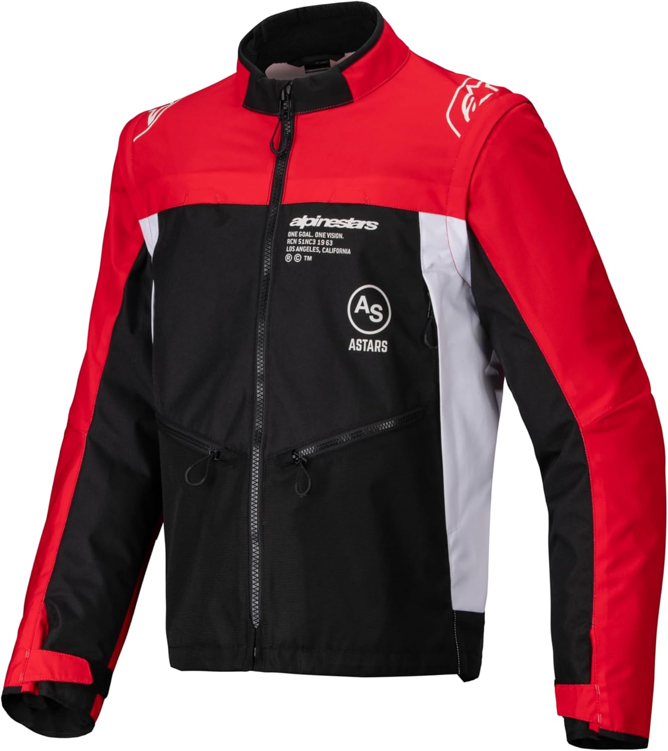 Alpinestars Pro-Dura Jacket - Black/Bright Red/Fluro White Blue