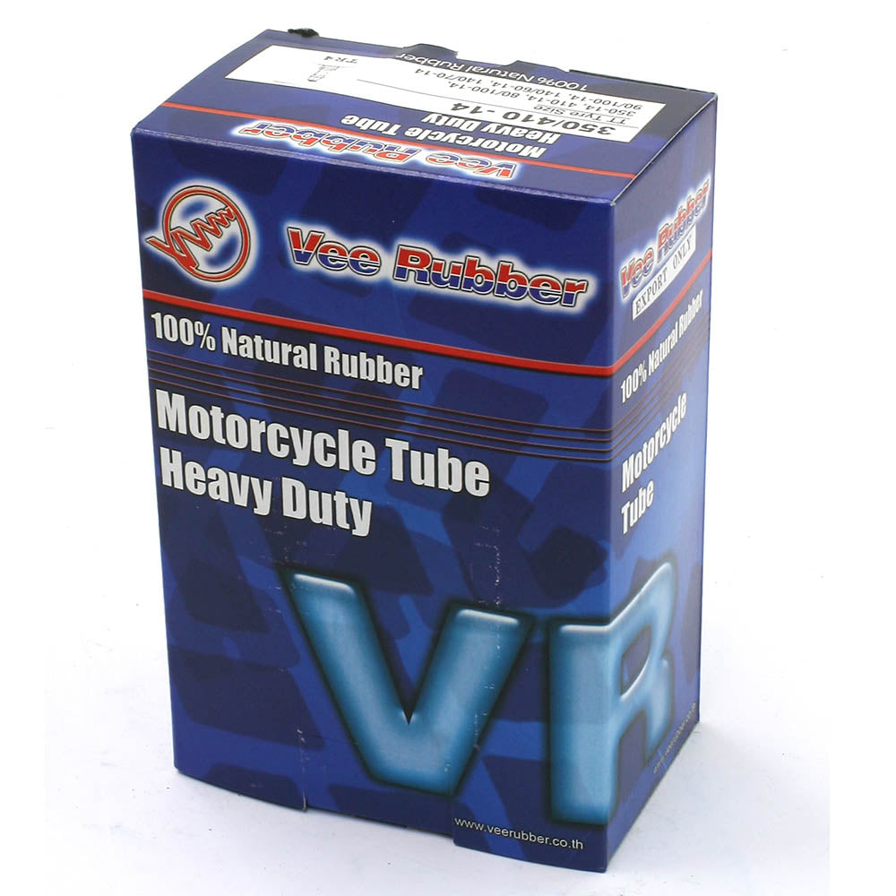 VEE RUBBER - HEAVY DUTY TUBE - 1.5mm -350/410-14 STRAIGHT VALVE