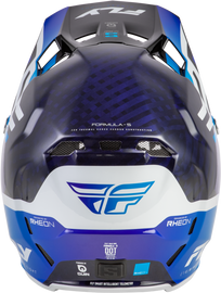 Fly Racing Formula S Carbon Byte Helmet - Blue Carbon/Blue/White