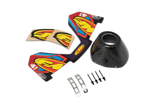 Fmf Rct Fact 4.1 Carbon Replacement End Cap Kit 40643
