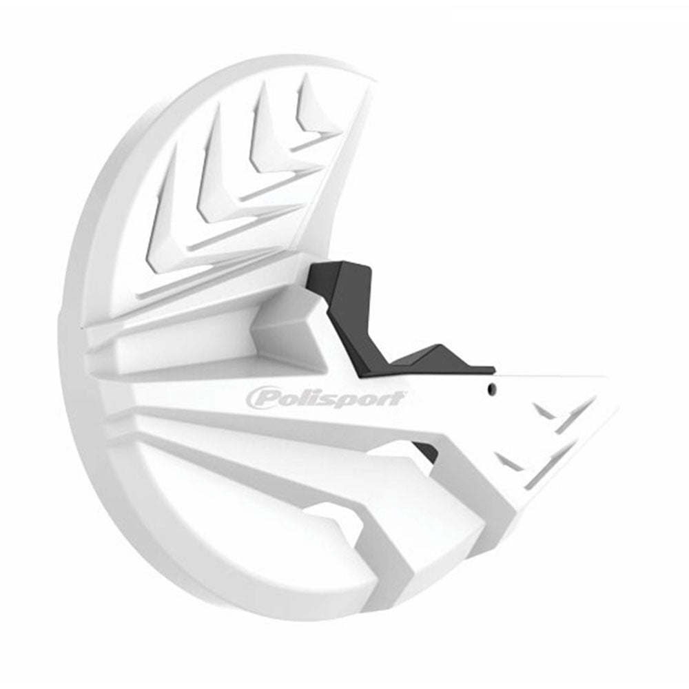 POLISPORT DISC + BOTTOM FORK PROTECTOR HONDA CRF250R/450R 10-14 - WHITE