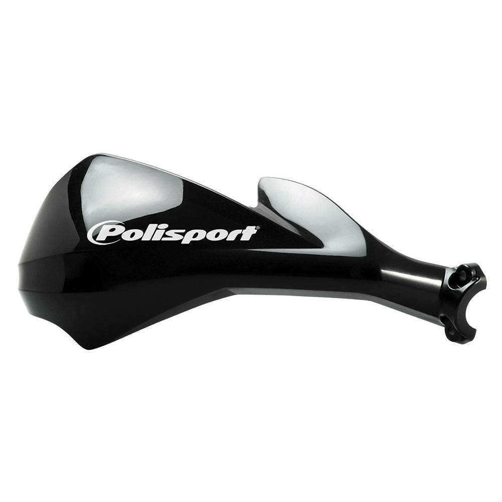 POLISPORT SHARP HANDGUARDS - INCLUDES 12mm FITTING KIT - BLACK