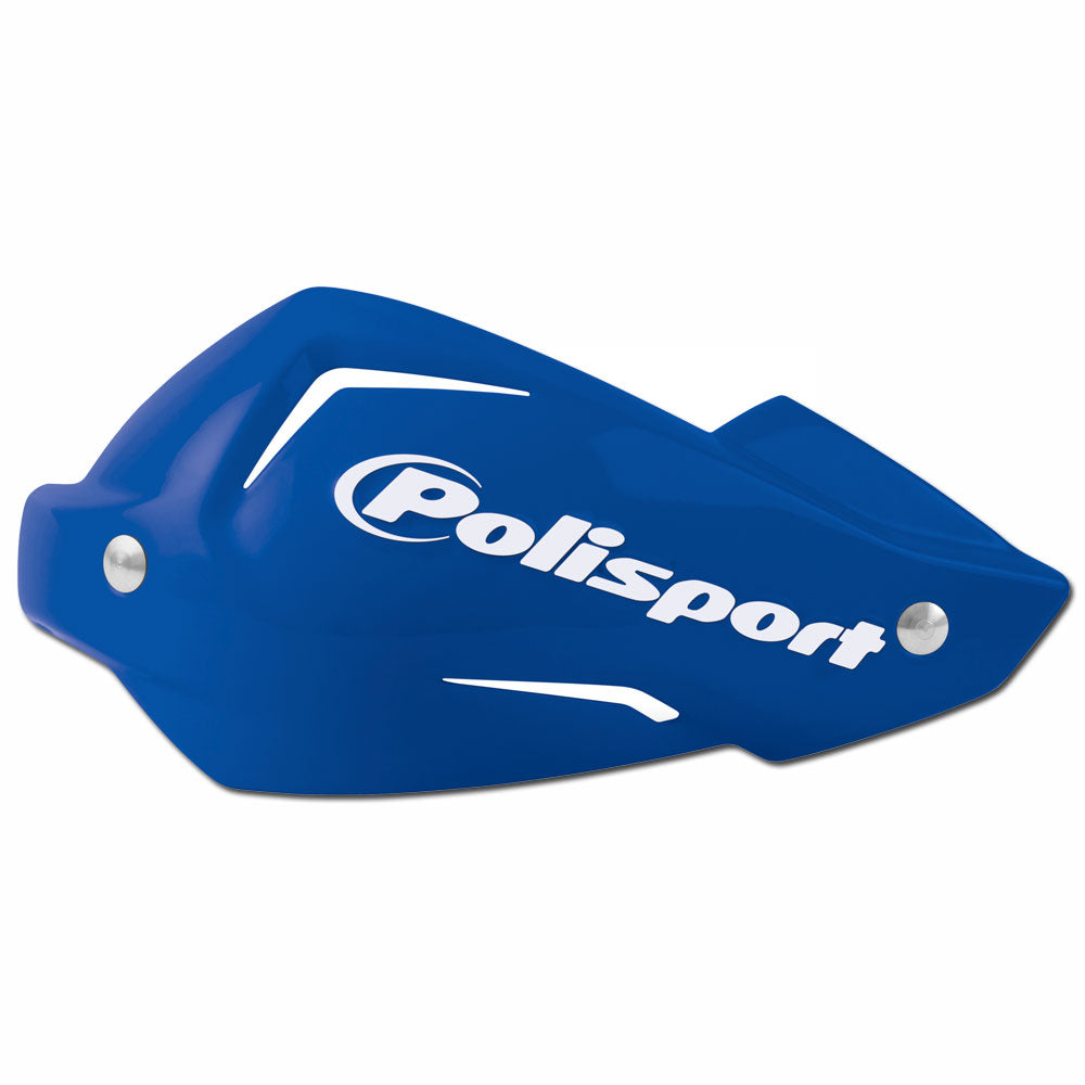 POLISPORT TOUQUET HANDGUARDS - REPLACEMENT HANDGUARD PLASTIC AND BOLT KIT - BLUE