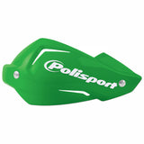 POLISPORT TOUQUET HANDGUARDS - REPLACEMENT HANDGUARD PLASTIC AND BOLT KIT - GREEN