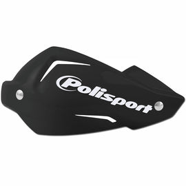 POLISPORT TOUQUET HANDGUARDS - REPLACEMENT HANDGUARD PLASTIC AND BOLT KIT - BLACK
