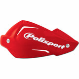 POLISPORT TOUQUET HANDGUARDS - REPLACEMENT HANDGUARD PLASTIC AND BOLT KIT - RED