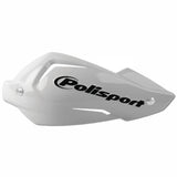 POLISPORT TOUQUET HANDGUARDS - REPLACEMENT HANDGUARD PLASTIC AND BOLT KIT - WHITE