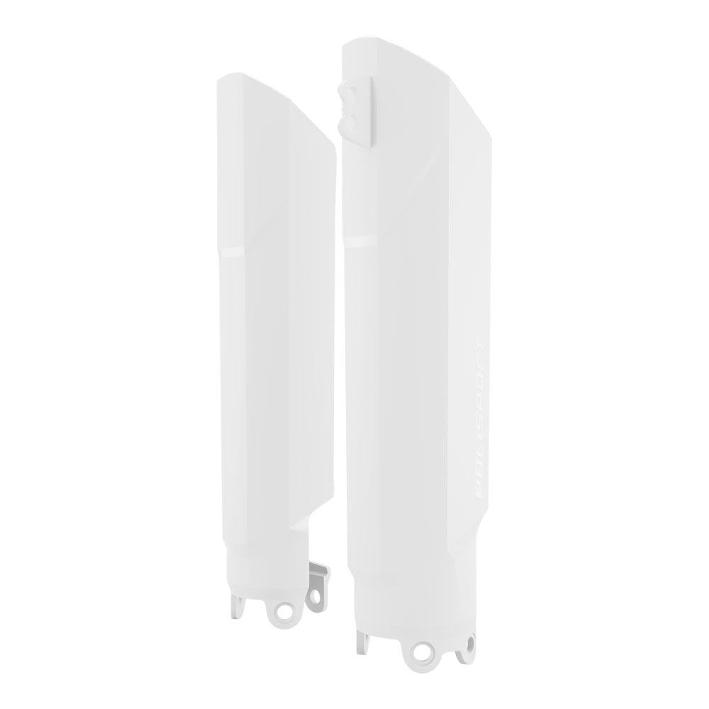 POLISPORT FULL WRAP FORK GUARDS YAMAHA YZ YZF - WHITE