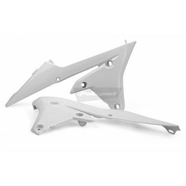 POLISPORT RADIATOR SHROUDS YAMAHA YZ250F 14-18/YZ450F 14-17  - WHITE