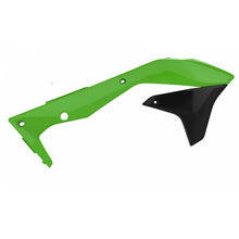 Load image into Gallery viewer, POLISPORT RADIATOR SHROUDS KAWASAKI KX450F 16-17 - GREEN/BLACK