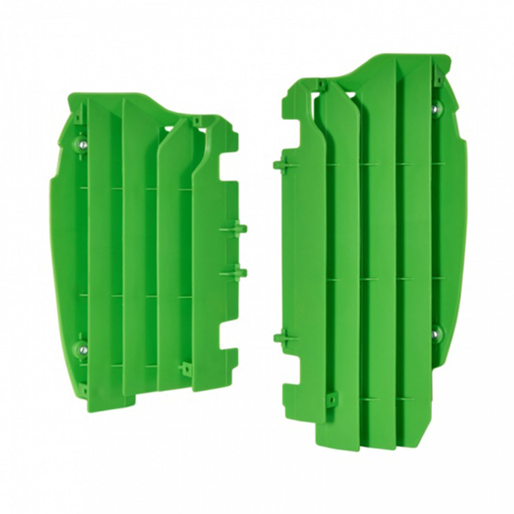 POLISPORT RADIATOR LOUVERS KAWASAKI KX450F 12-15 - GREEN