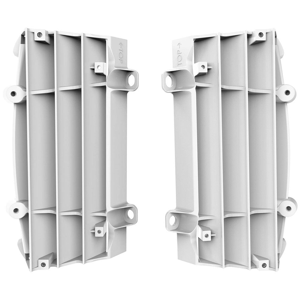 POLISPORT RADIATOR LOUVERS KTM/HUSQ - WHITE