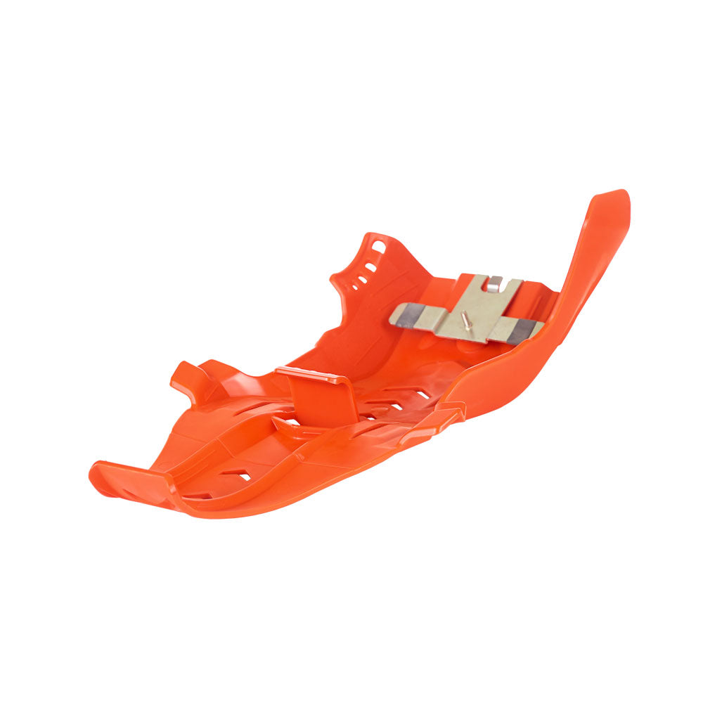 POLISPORT SKID PLATE/LINKAGE GUARD FORTRESS KTM/HUSQ - ORANGE