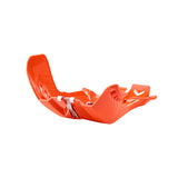 POLISPORT SKID PLATE/LINKAGE GUARD FORTRESS KTM/HUSQ - ORANGE