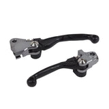 POLISPORT FOLDING LEVER SET KAWASAKI KX250F/450F 05-12 - BLACK