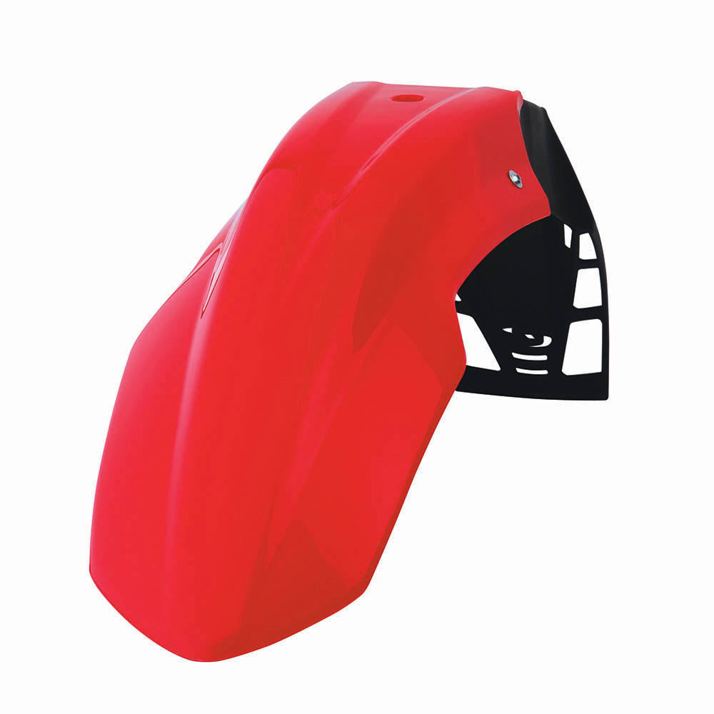 POLISPORT FREE FLOW UNIVERSAL FRONT FENDER - HONDA RED