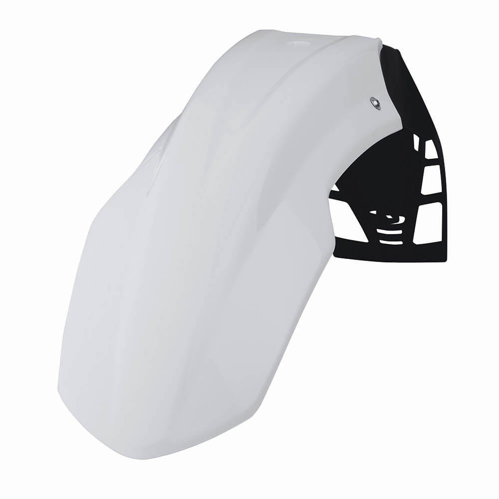 POLISPORT FREE FLOW UNIVERSAL FRONT FENDER - WHITE