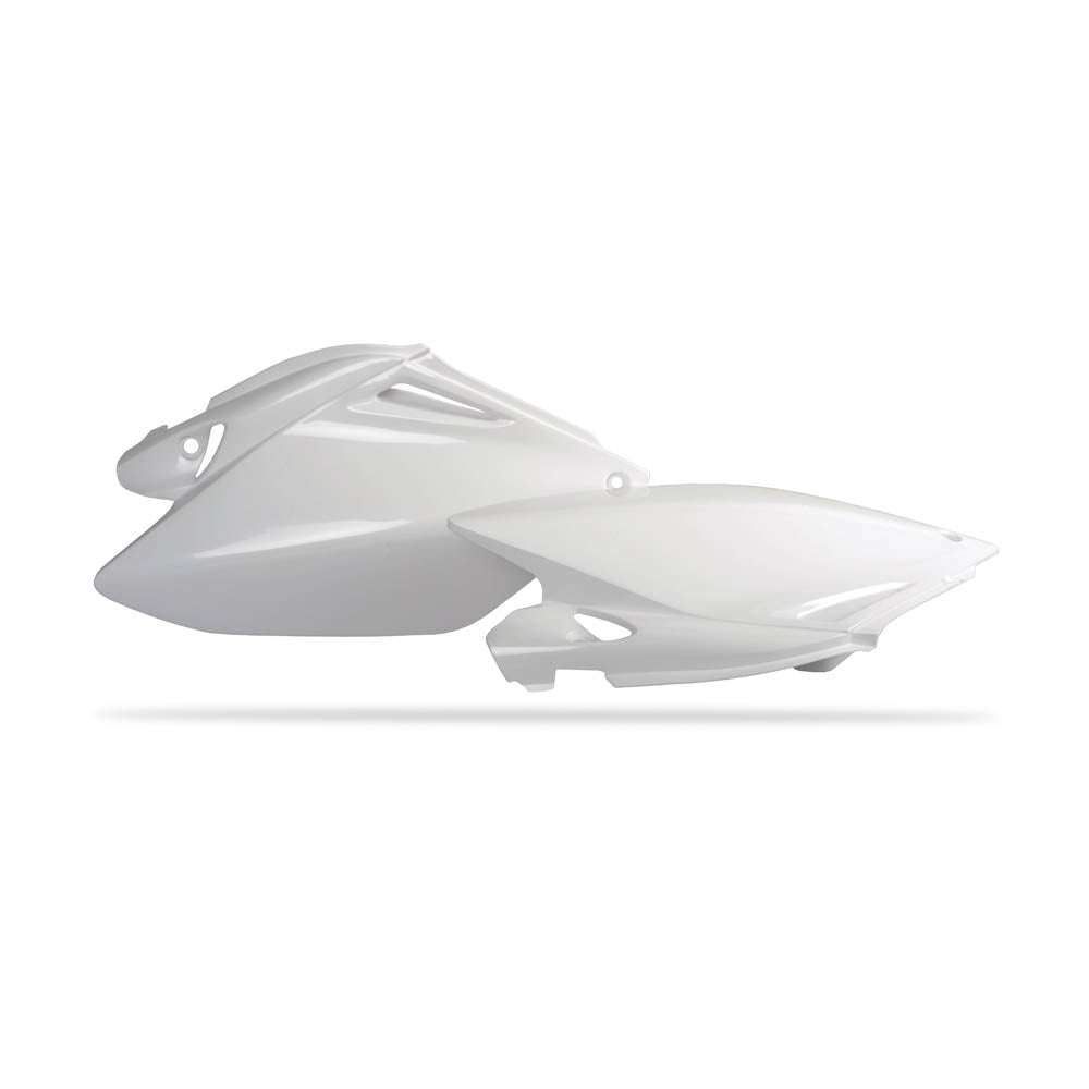 POLISPORT SIDE COVERS HONDA CRF250R 06-09 - WHITE