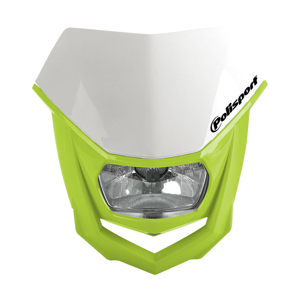 POLISPORT HALO HEADLIGHT - FLUORO YELLOW/WHITE