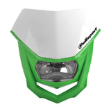 POLISPORT HALO HEADLIGHT - GREEN / WHITE