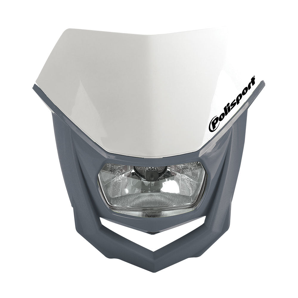 POLISPORT HALO HEADLIGHT - NARDO GREY/WHITE